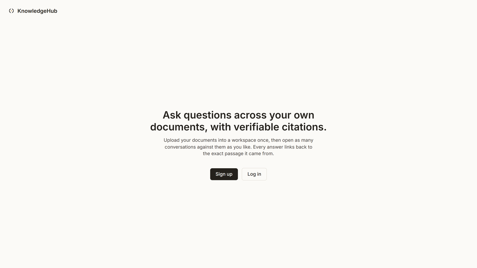 KnowledgeHub preview
